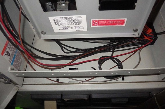 Figure 8.0 MCC Circuit Breaker Panel After Decontamination