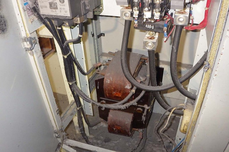 Figure 5.0 Motor Control Center (MCC) Transformer Before Decontamination